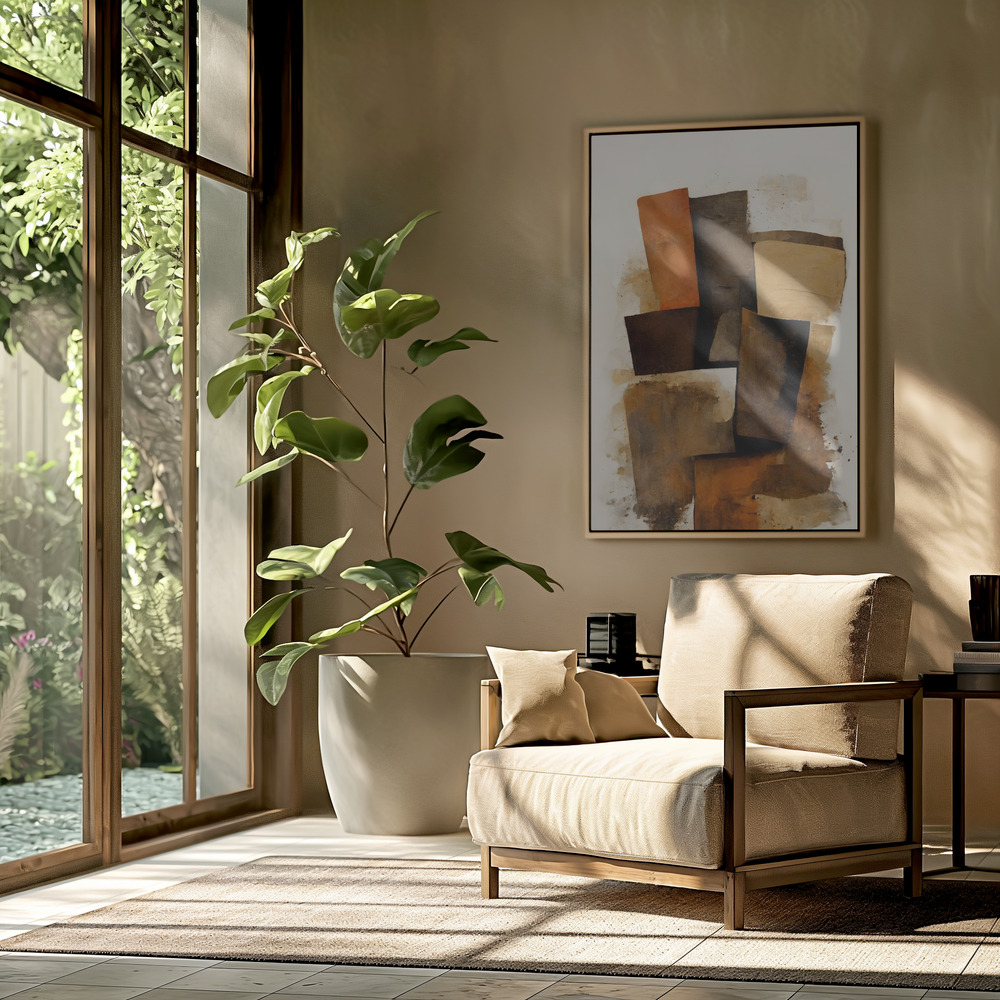 Canvas print - Turf in the livingroom