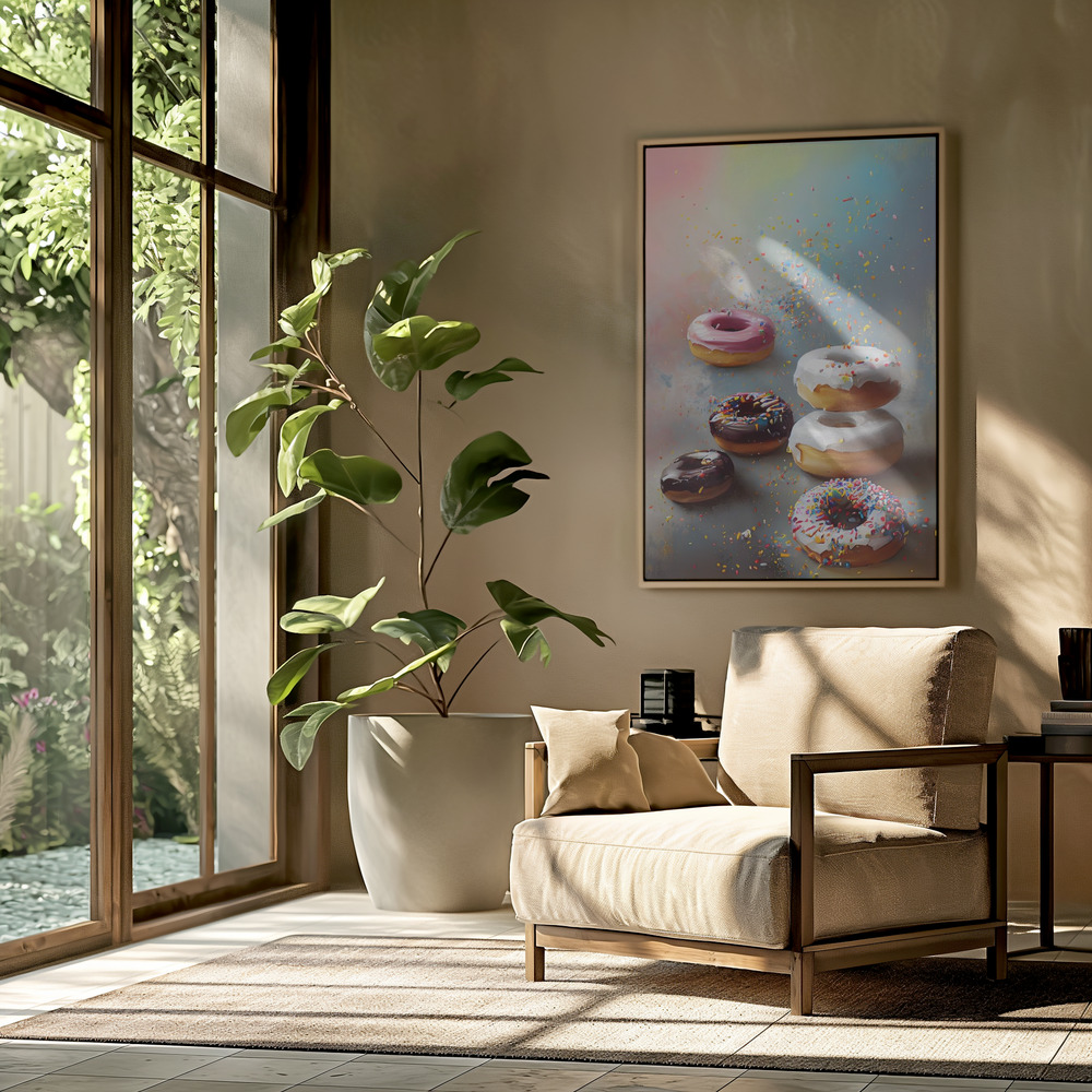 Toile - Yummy Donuts dans le salon