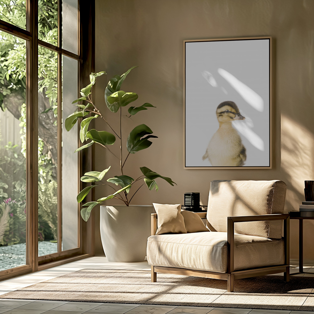 Canvastavla Baby Duck - Tavla in the livingroom
