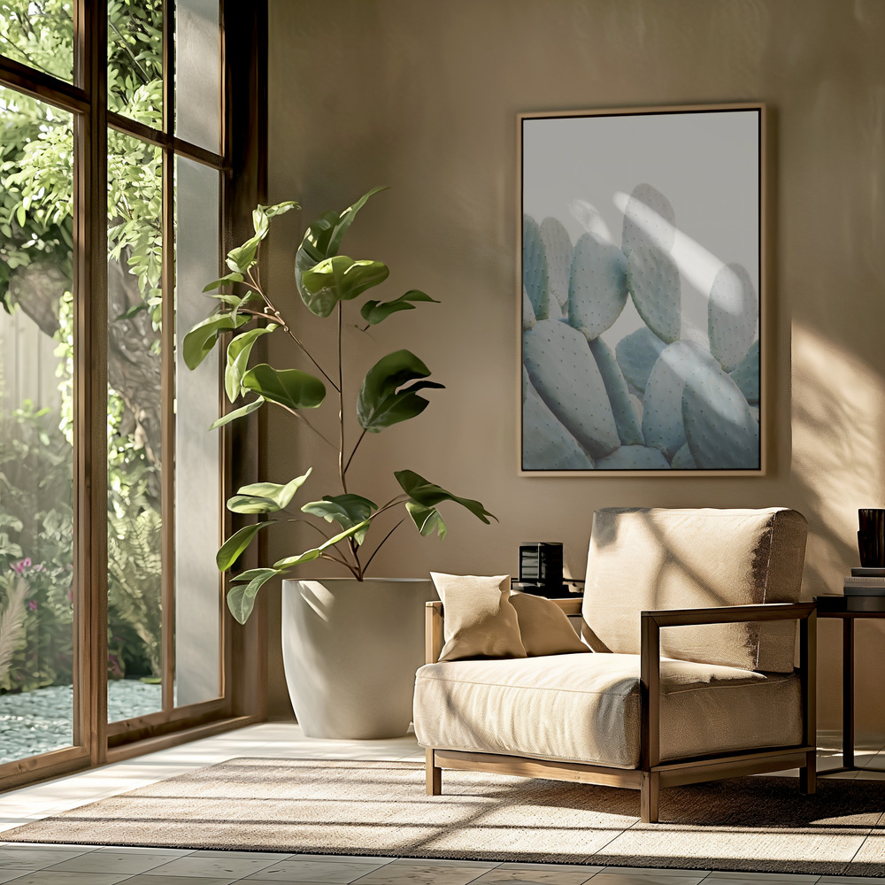 Toile - Pastel Cacti dans le salon