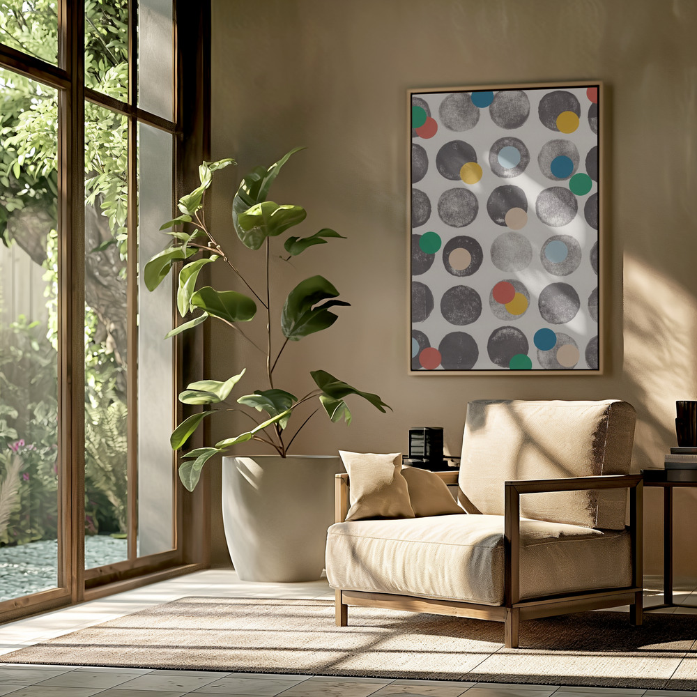Canvas schilderi - Add More Colors in de woonkamer