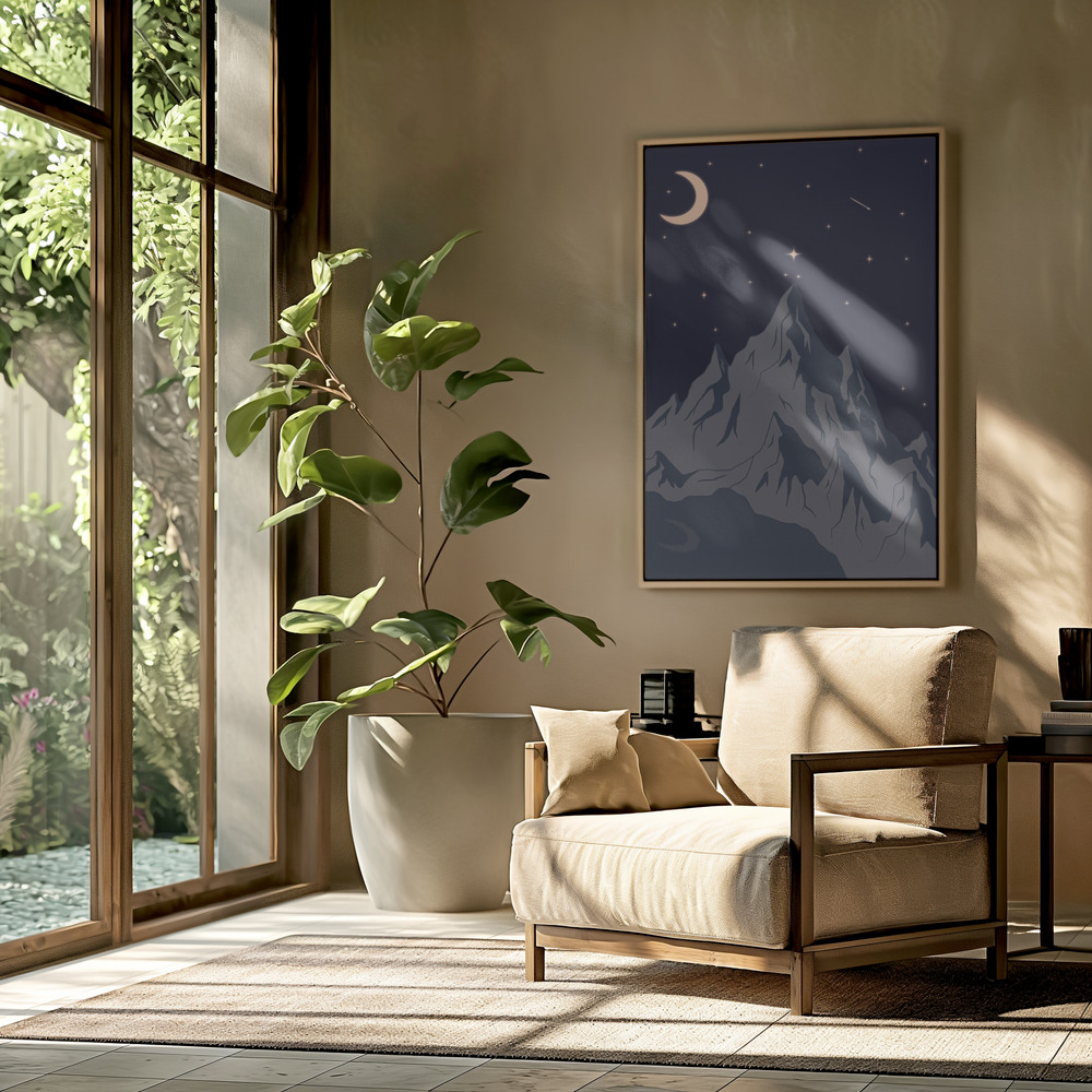 Canvas print - GOOD NIGHT in the livingroom