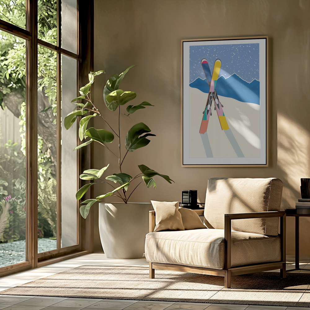 Canvas print - WINTER in the livingroom