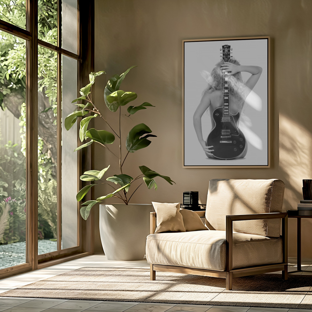 Toile - Lady And The Les Paul dans le salon