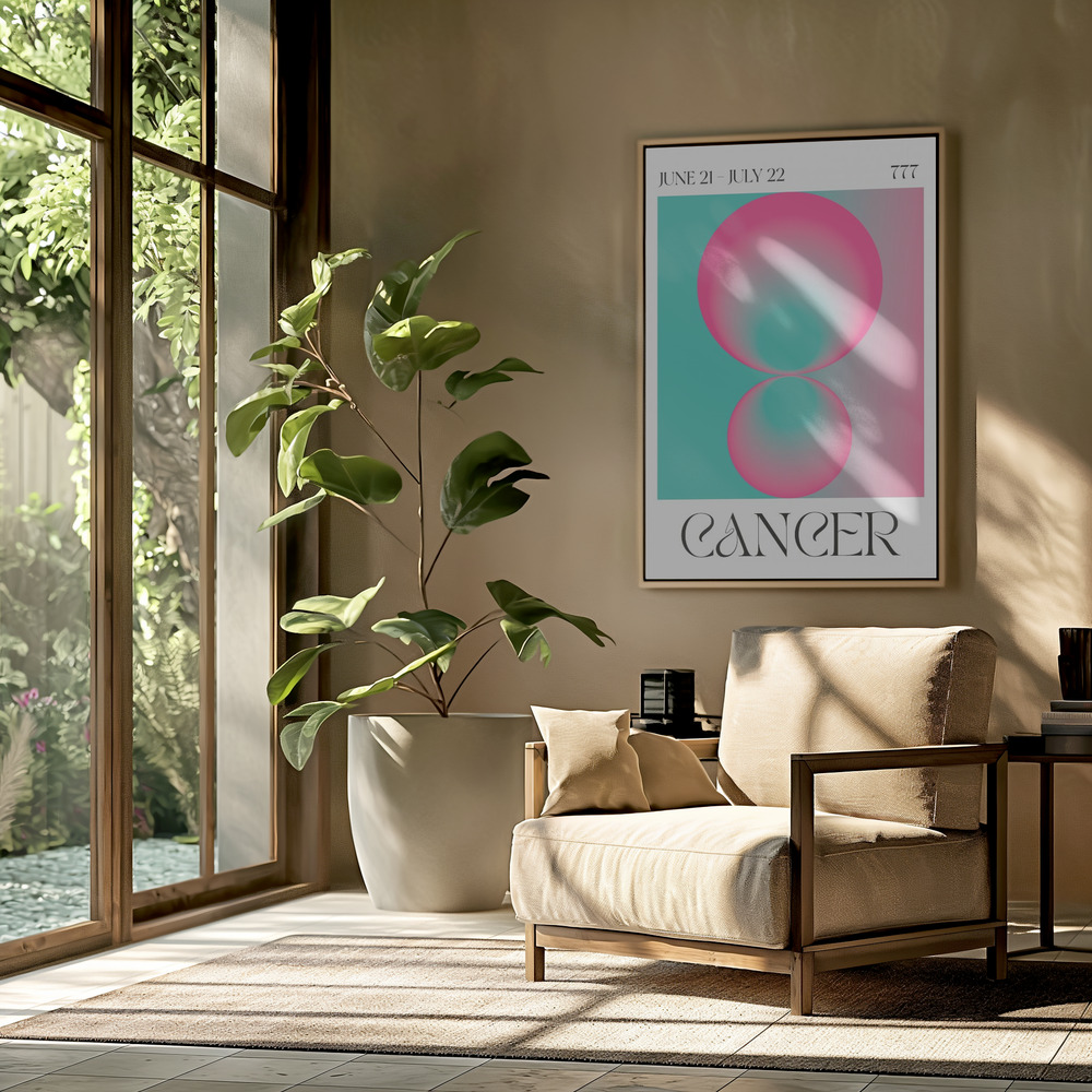Canvas taulu - Cancer olohuoneessa