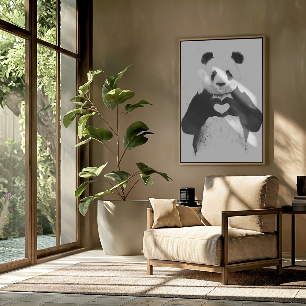 Toile - All you need is love dans le salon