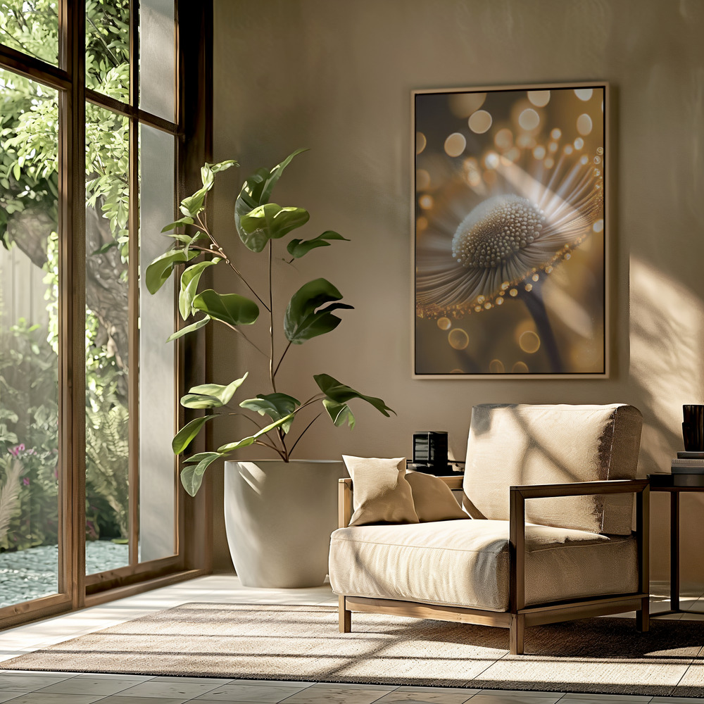 Canvas print - Golden Hour in the livingroom