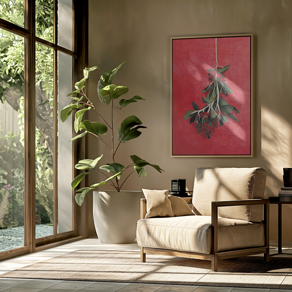 Toile - Painted Mistletoe dans le salon