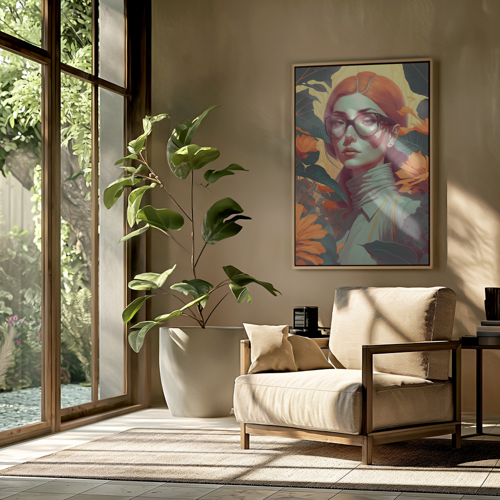 Toile - Beauty In The Jungle dans le salon