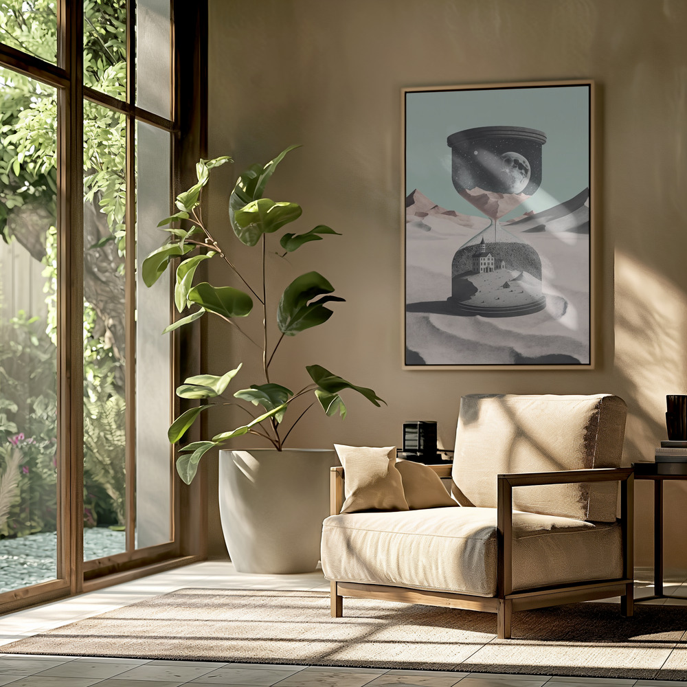 Canvas print - Time Goes By in the livingroom