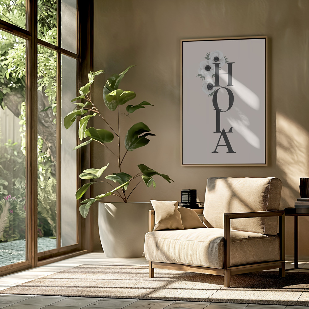 Toile - Anemone Hola III dans le salon