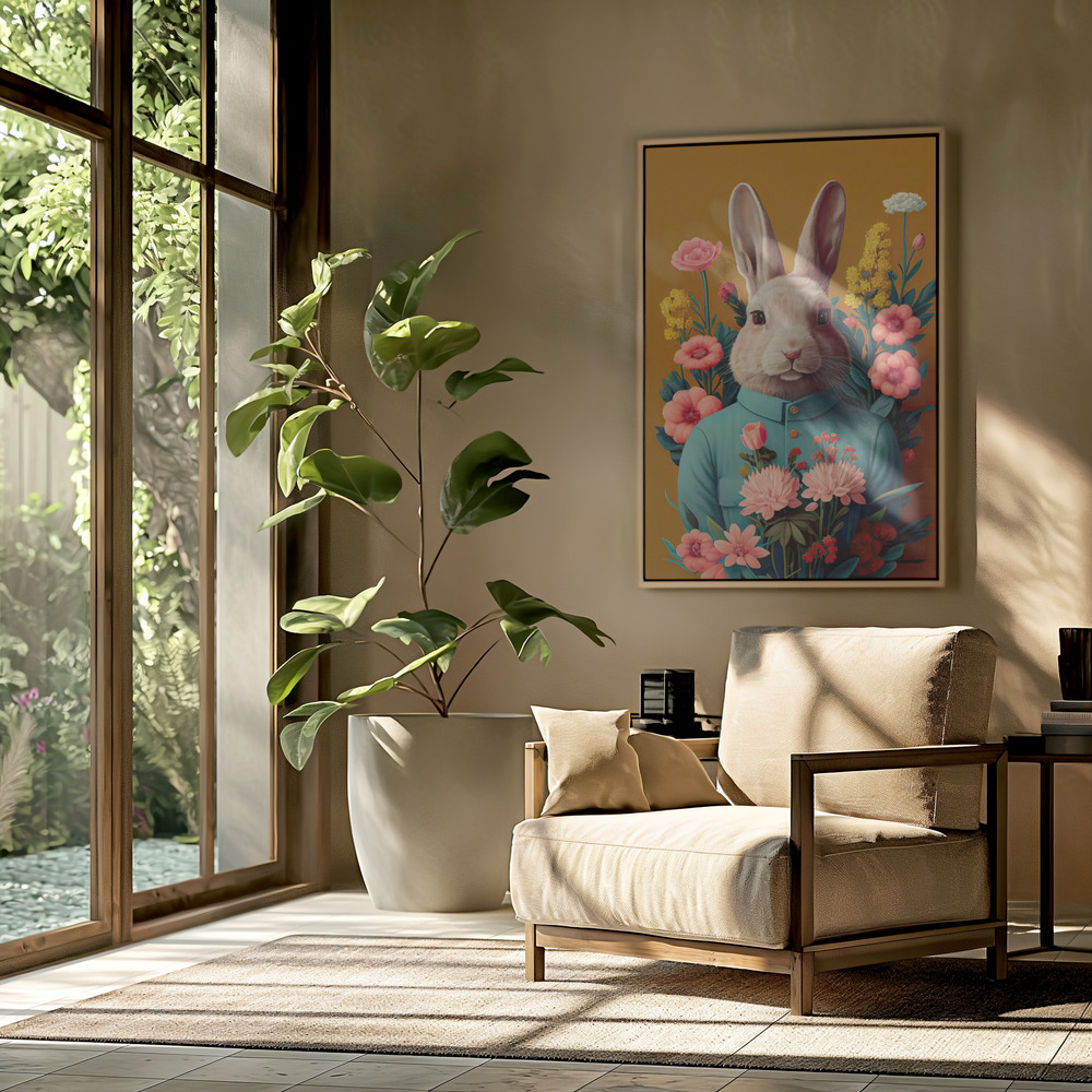 Canvastavla Mr Easter Bunny - Tavla in the livingroom