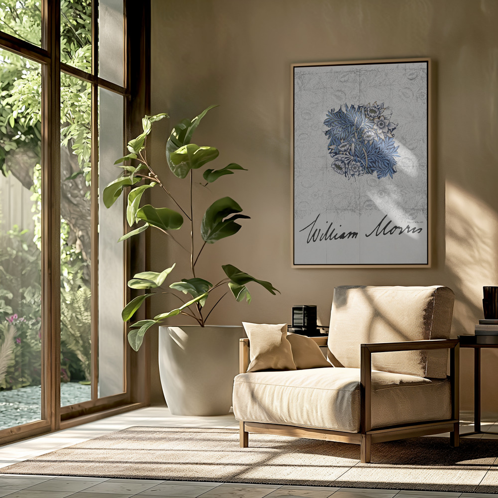 Canvas schilderi - Tulip and Willow in de woonkamer