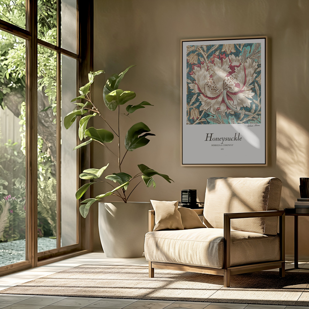 Canvas taulu - Honeysuckle olohuoneessa