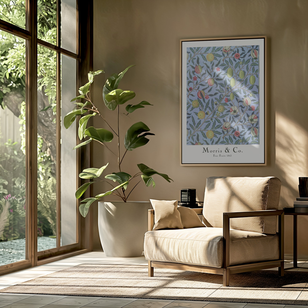 Canvas schilderi - Four Fruits in de woonkamer