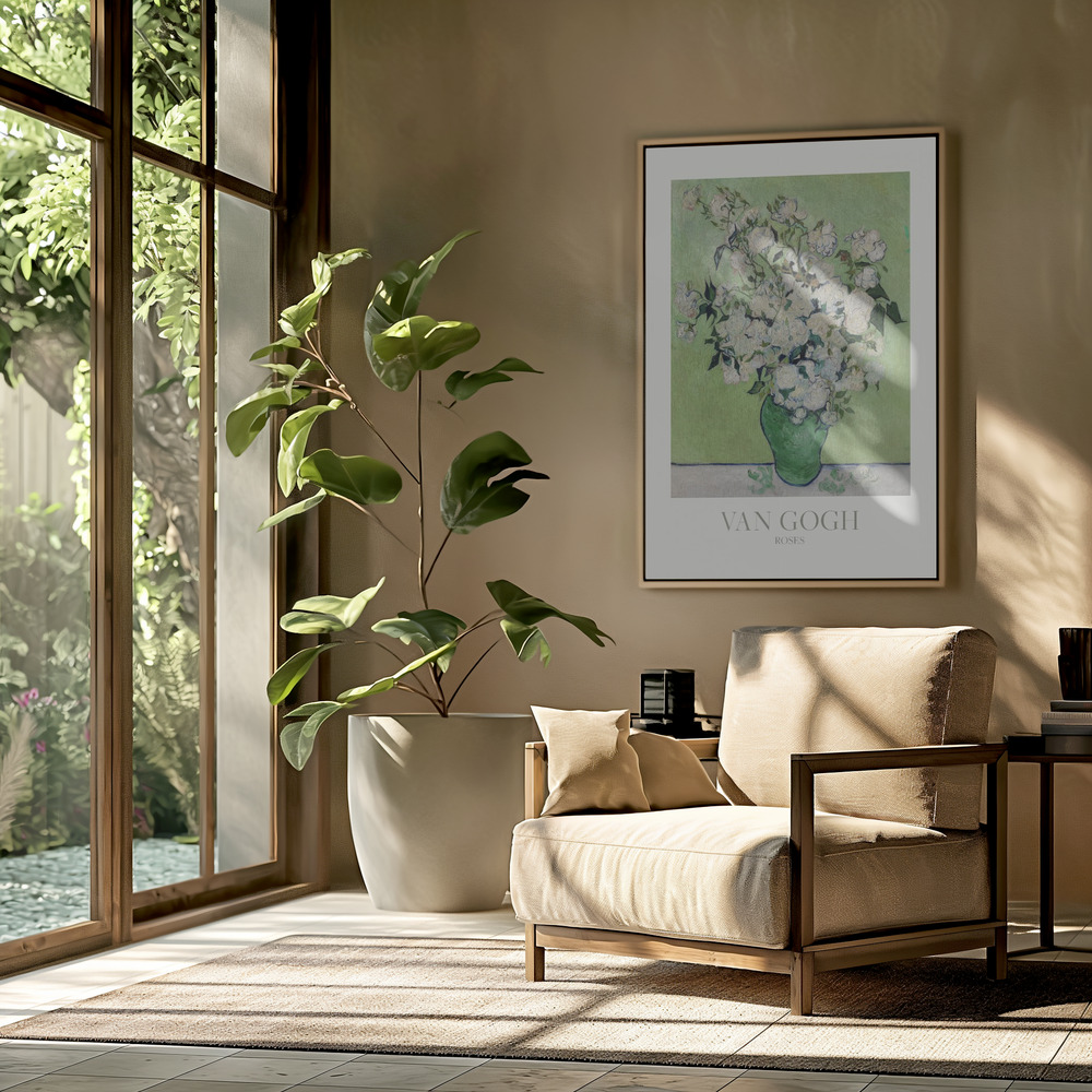 Toile - Roses dans le salon