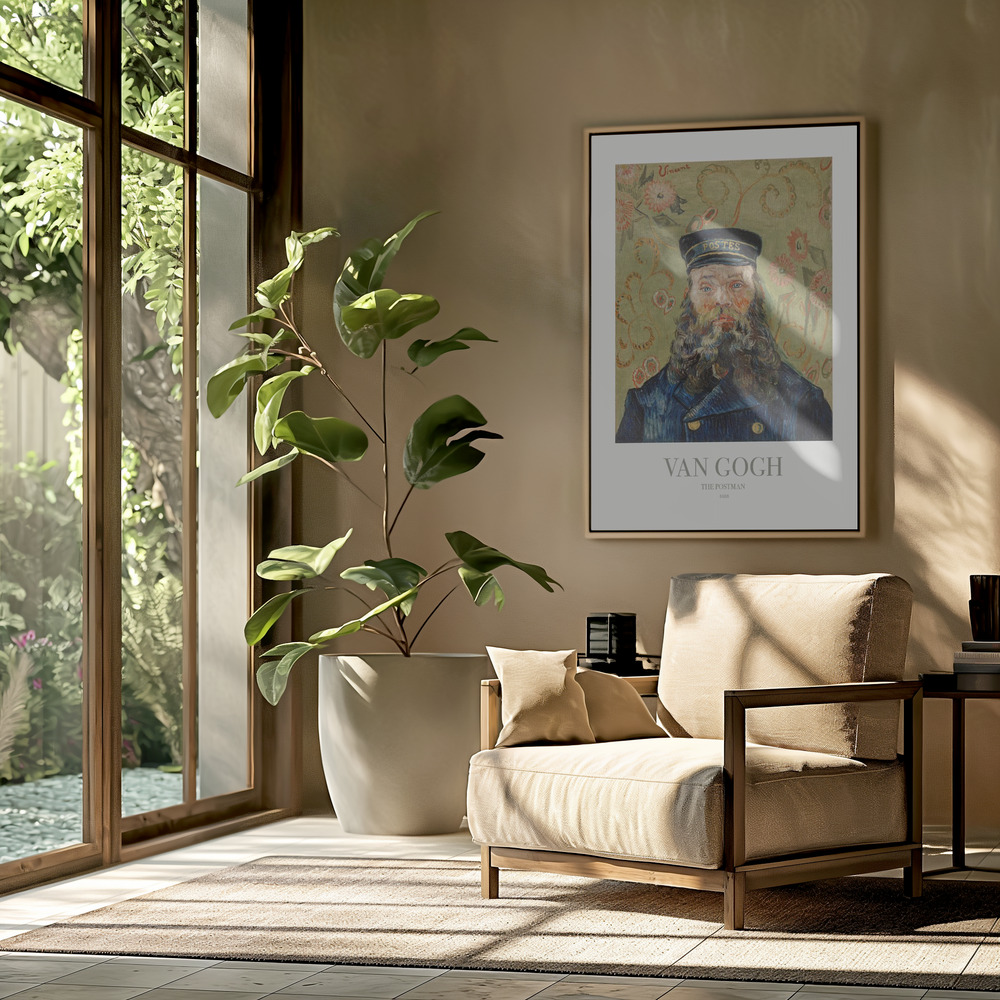 Leinwandbild - The Postman in der Wohnstube