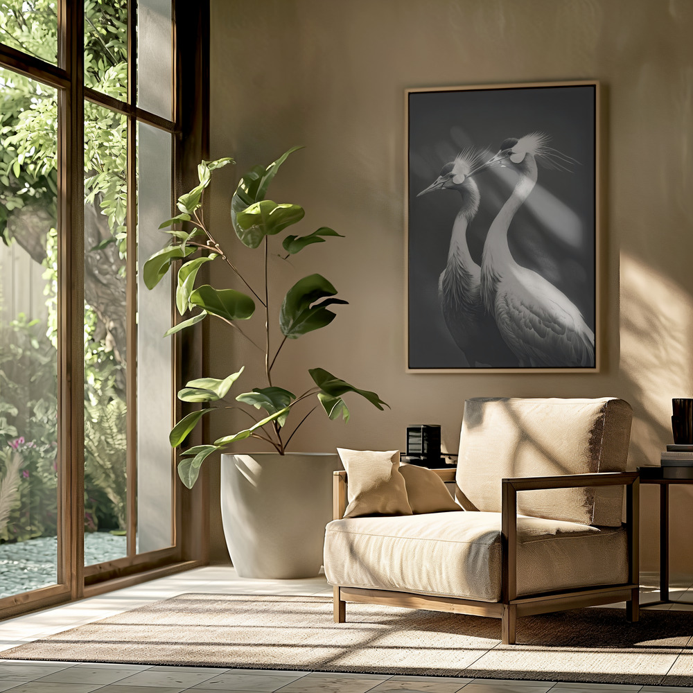 Toile - Cranes dans le salon