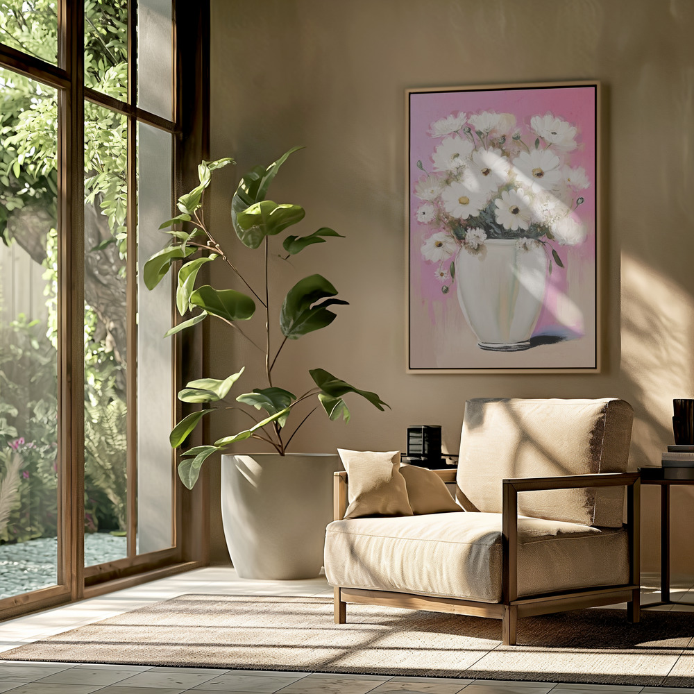 Toile - Margarites dans le salon