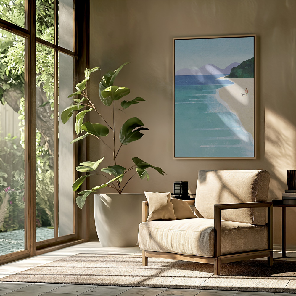 Toile - Beach Girl iii dans le salon