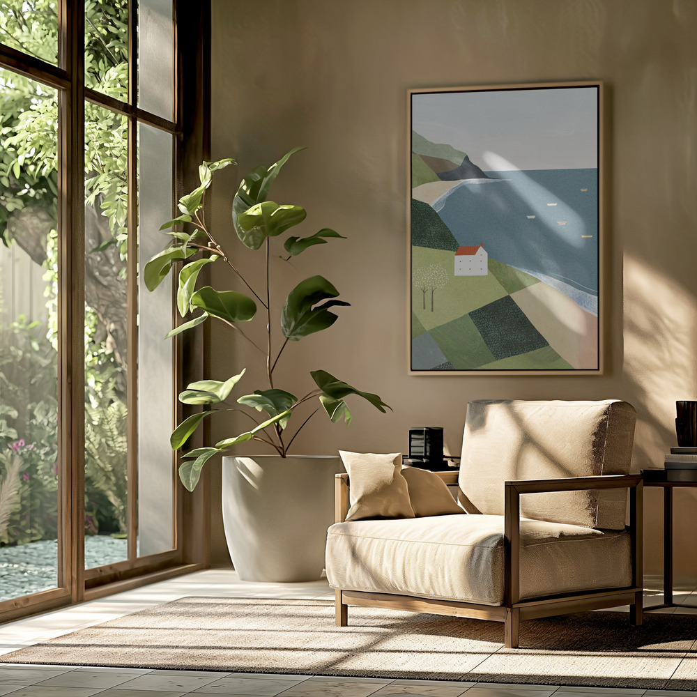 Toile - House on the Cliff dans le salon