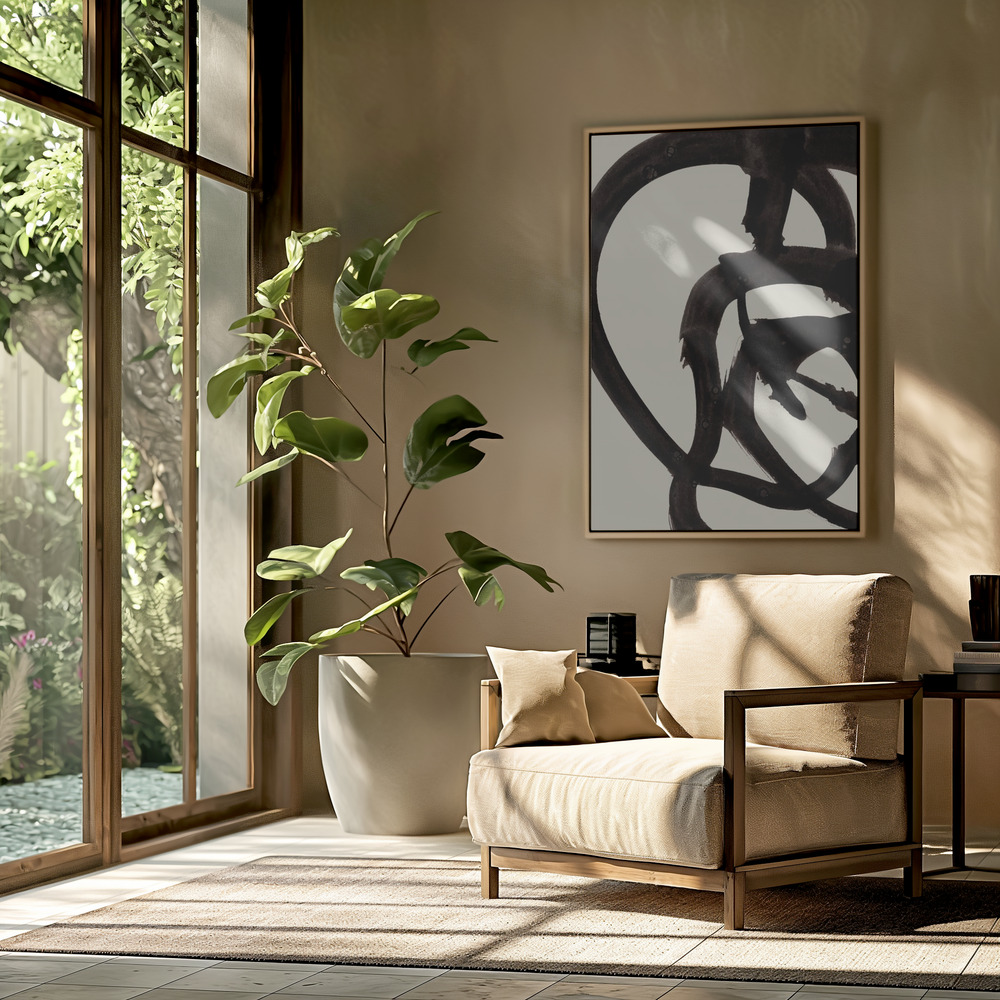 Toile - Atienne dans le salon