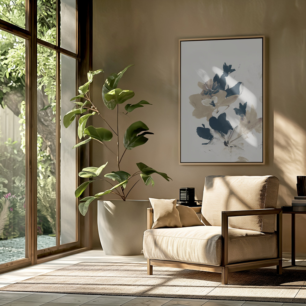 Canvas print - Summer View in the livingroom
