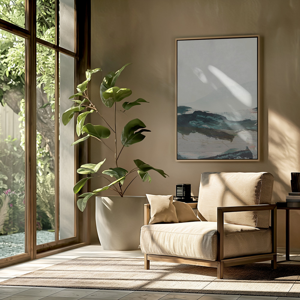 Toile - Mountains No2 dans le salon