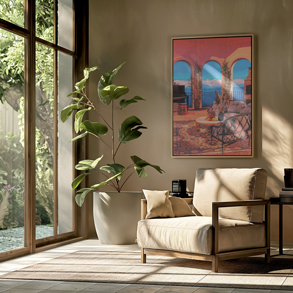 Toile - Piano Terrace dans le salon