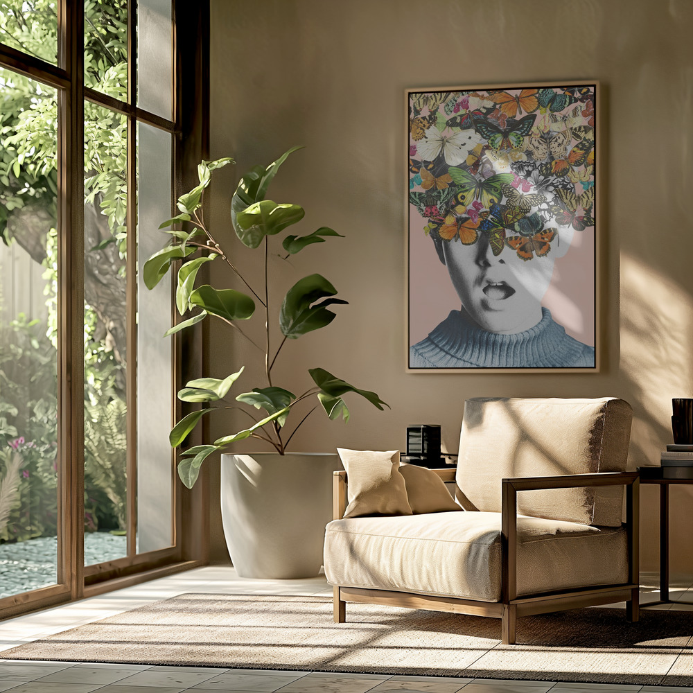 Canvas schilderi - Twiggy surprise in de woonkamer