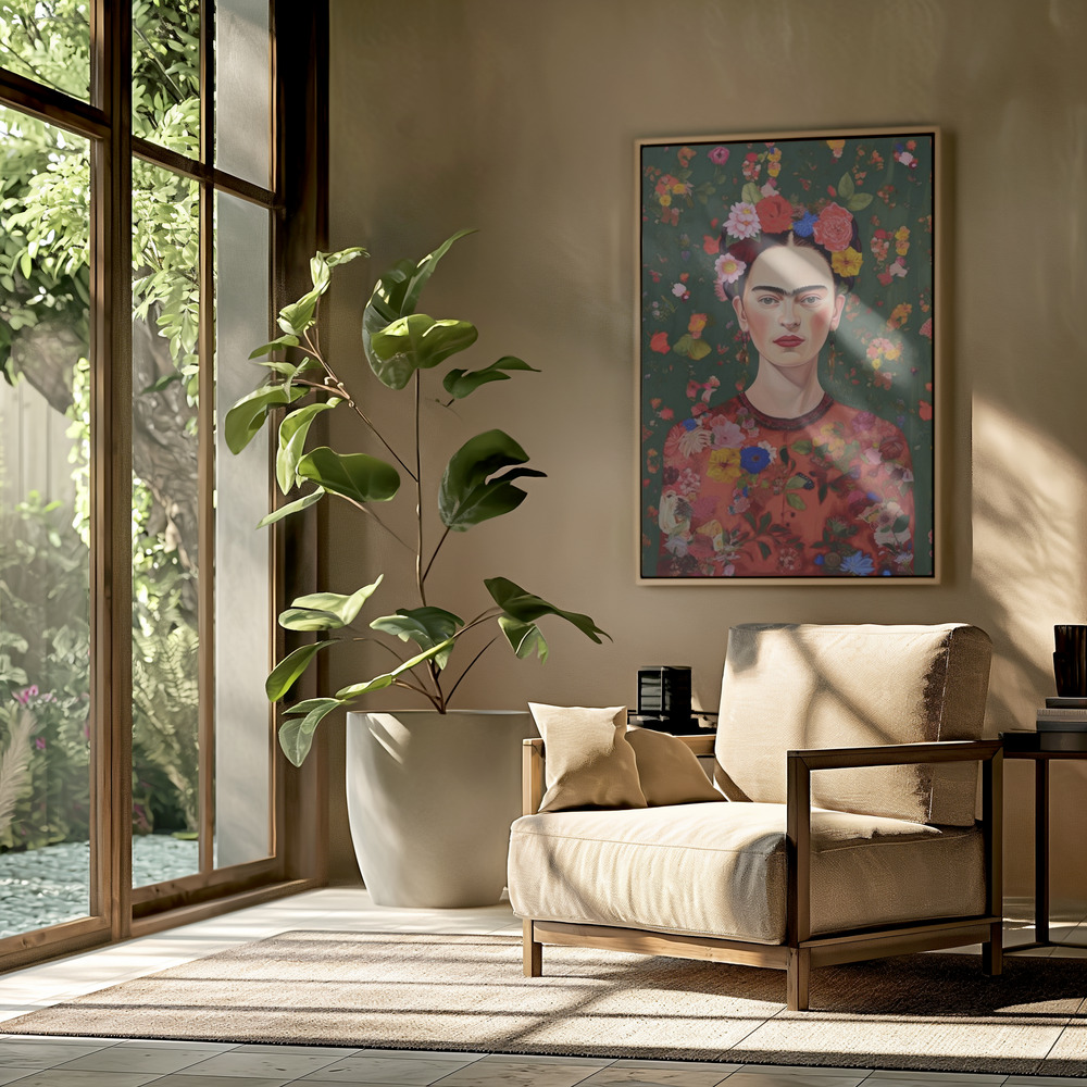 Canvas print - The Love Of Flowers in the livingroom