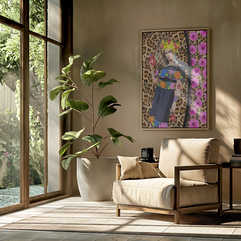 Canvas print - Love Frida in the livingroom