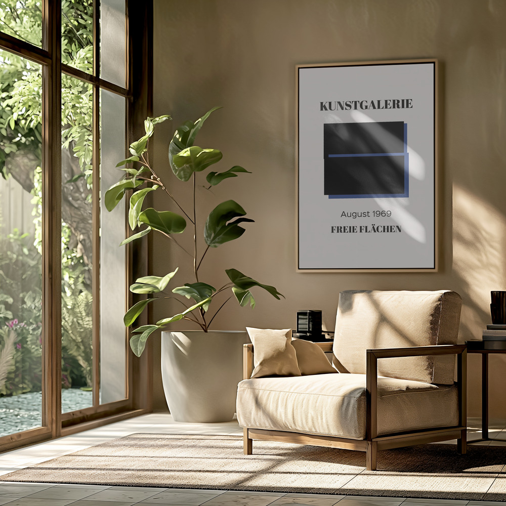 Canvas print - Kunstgalerie no. 02 in the livingroom