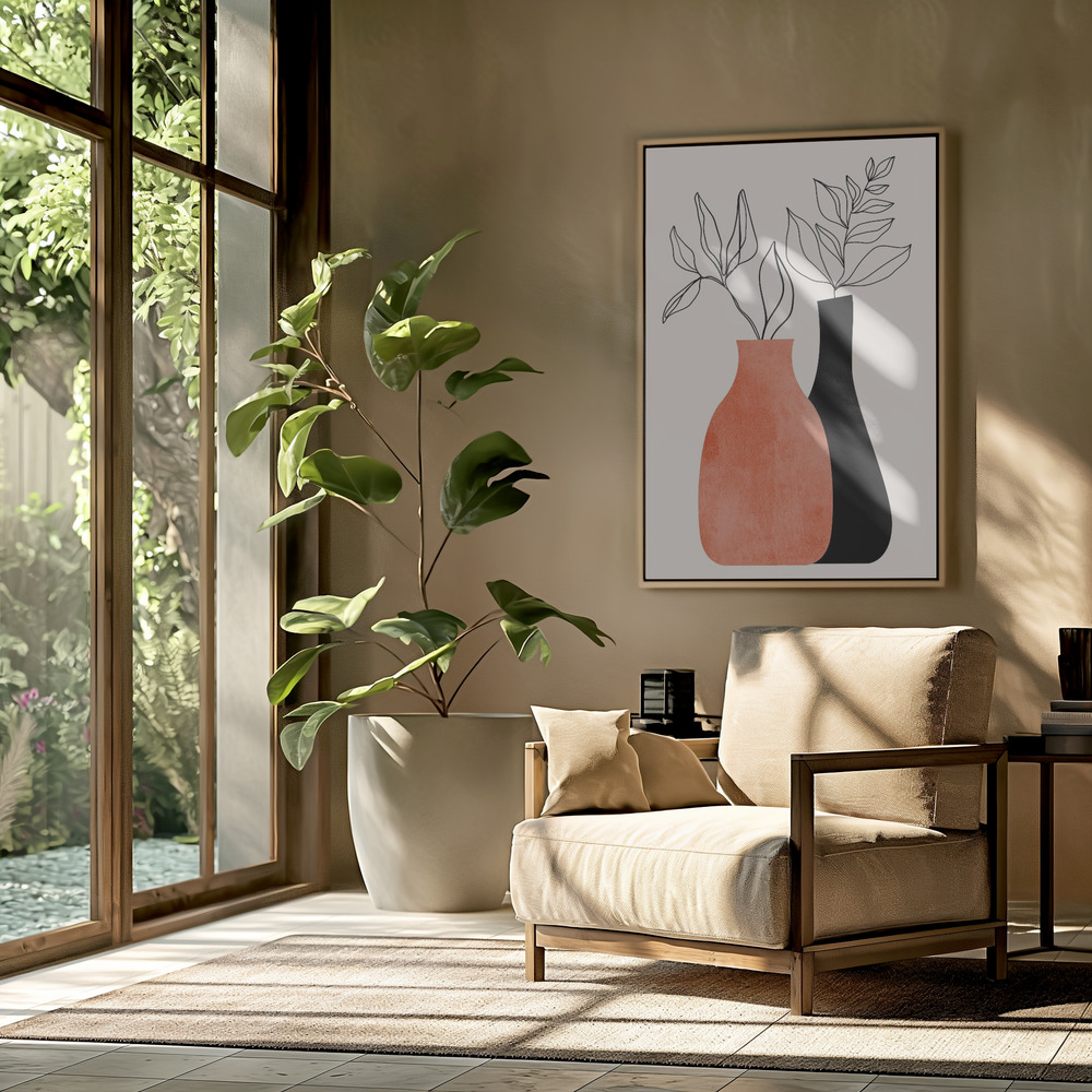 Toile - Madame & Monsieur dans le salon