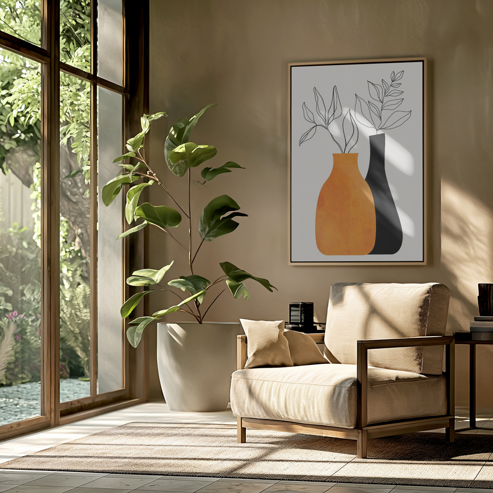 Canvas print - Cheek To Cheek in the livingroom