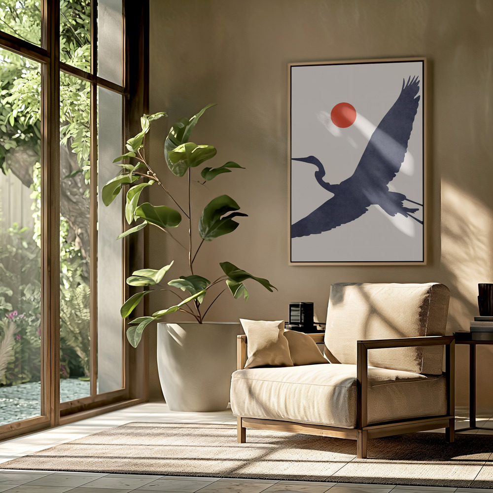 Toile - Crane dans le salon