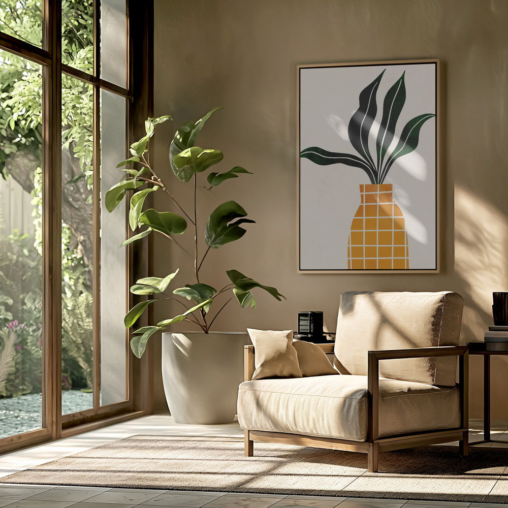 Canvas print - Peter, the Plant in the livingroom