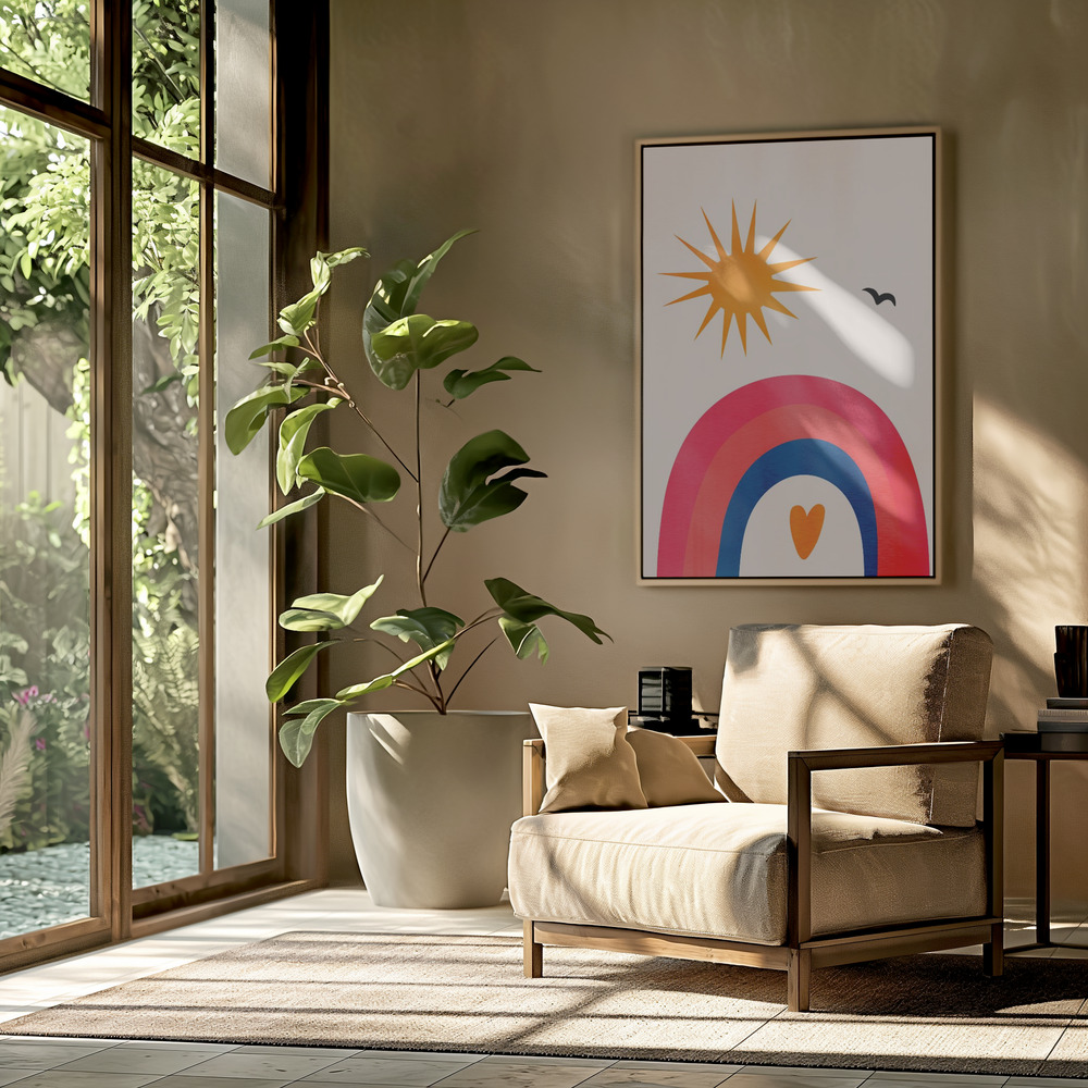 Canvas schilderi - Happy Days! in de woonkamer