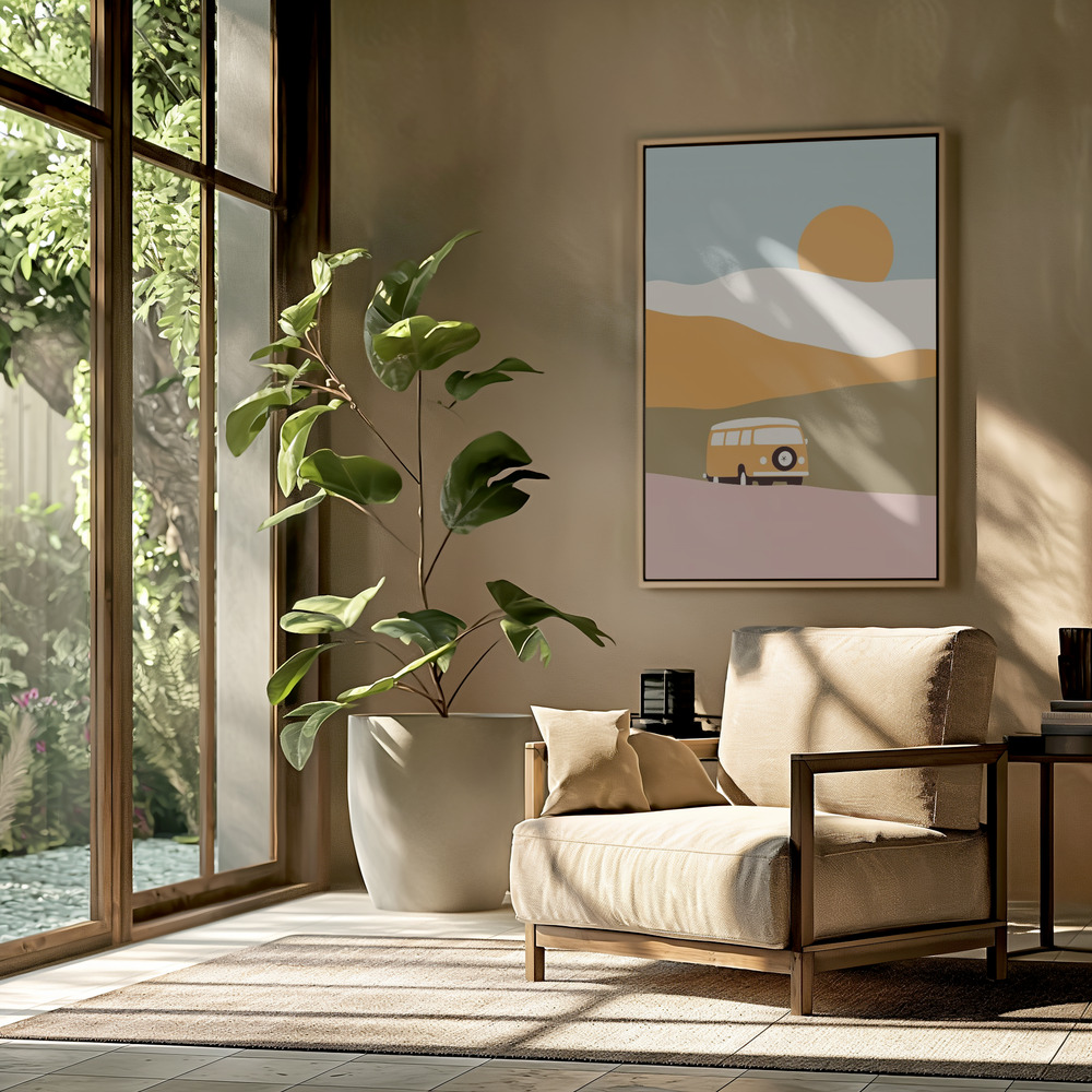 Canvas schilderi - Van Minimal in de woonkamer
