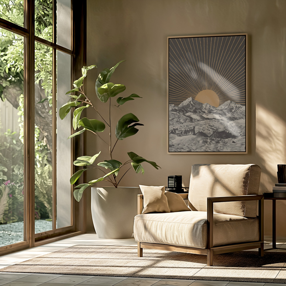 Toile - Mountainscape Nº6 dans le salon
