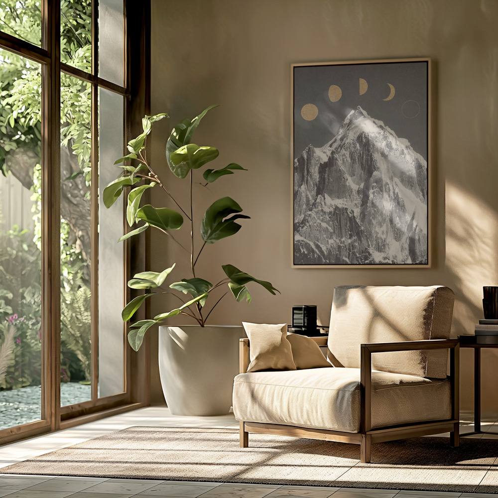 Canvas print - Moon Phases ★★★ in the livingroom