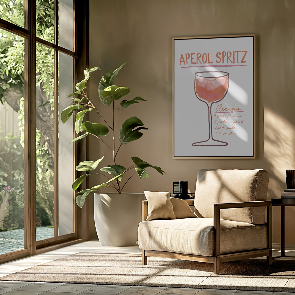 Canvas taulu - Aperol Spritz olohuoneessa