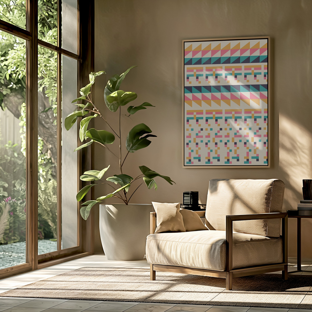 Canvas print - Pattern Nº1 in the livingroom