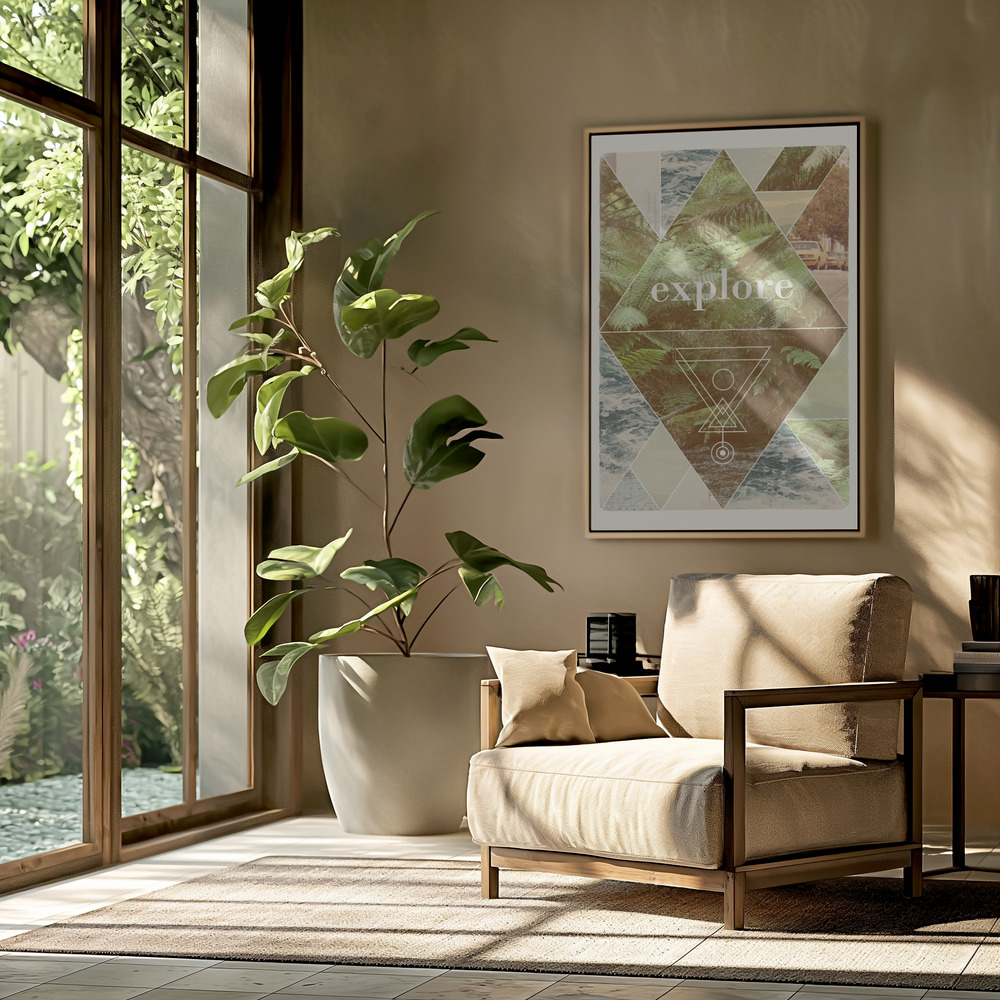 Leinwandbild - Explore Ii   A1 in der Wohnstube