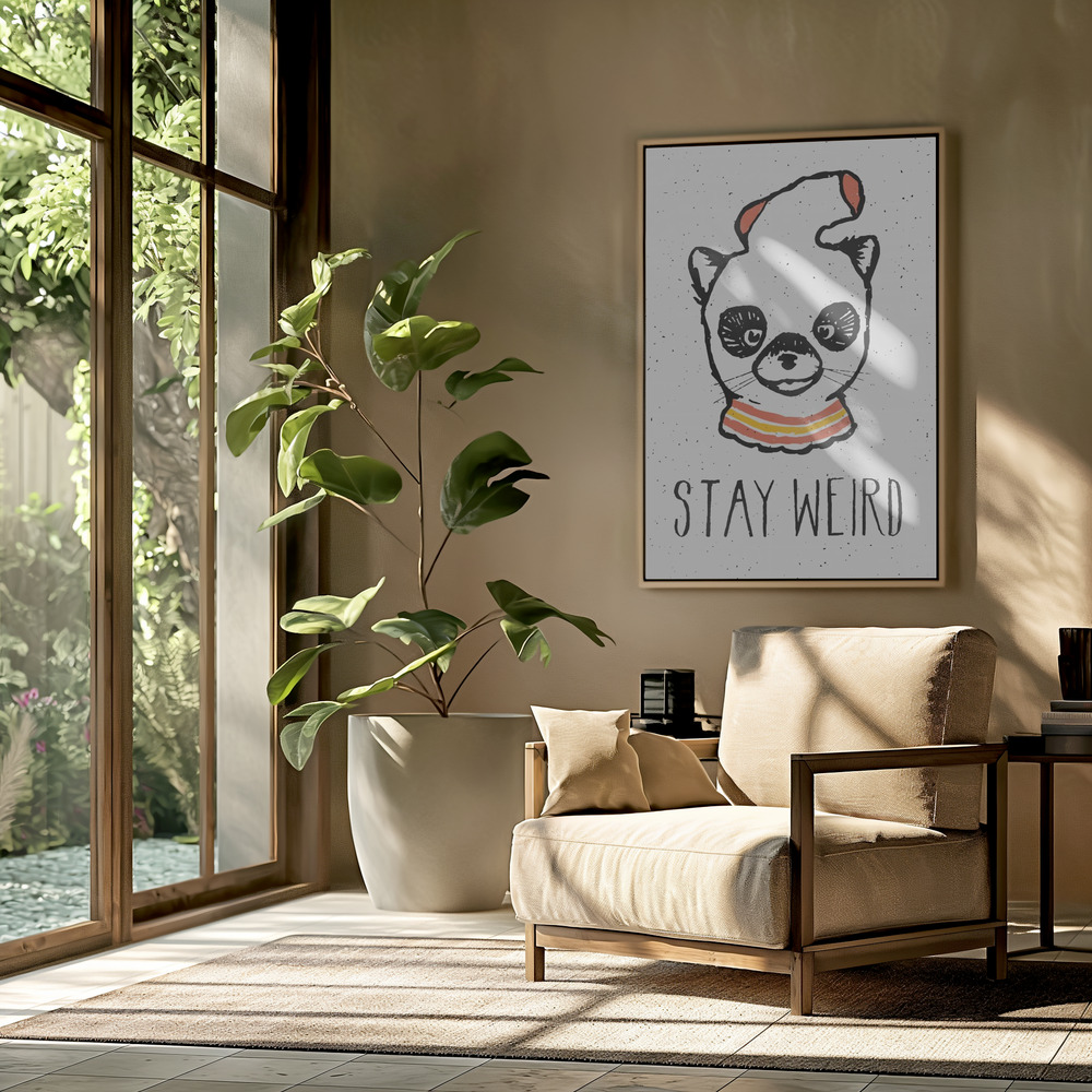 Canvas schilderi - Stay Weird in the livingroom