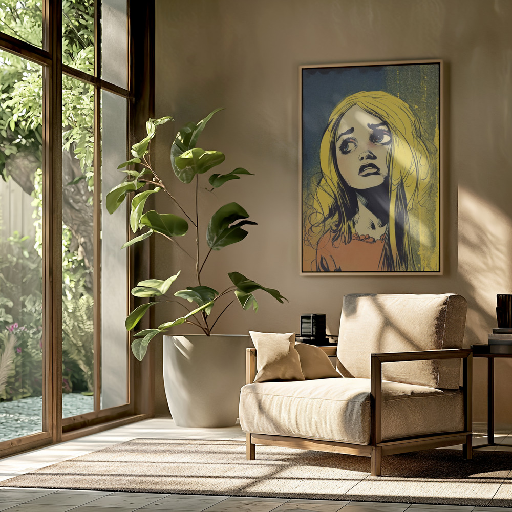 Canvas print - Don`t Worry in the livingroom