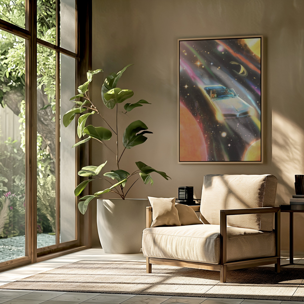 Toile - When The Light Gets In dans le salon