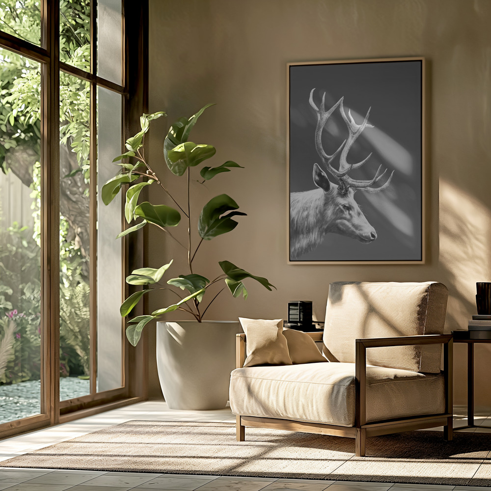 Toile - Reindeer dans le salon