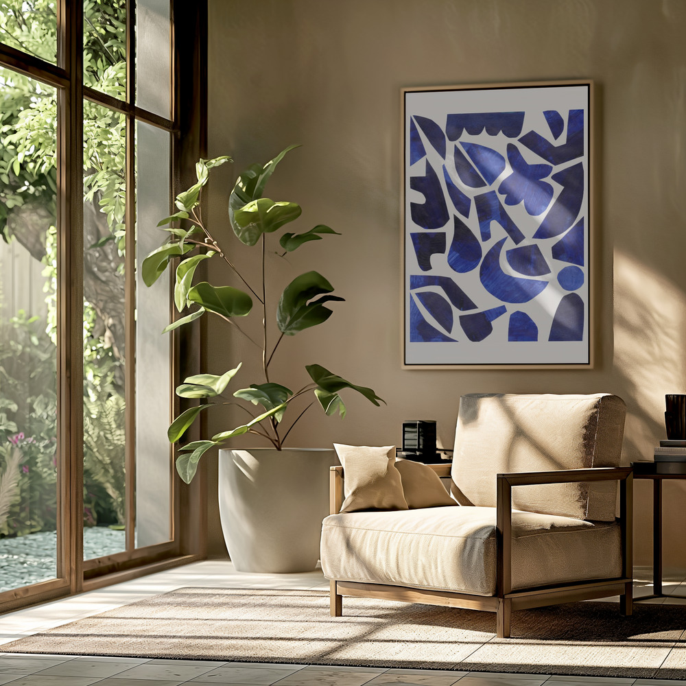 Toile - Mosaic Sky dans le salon