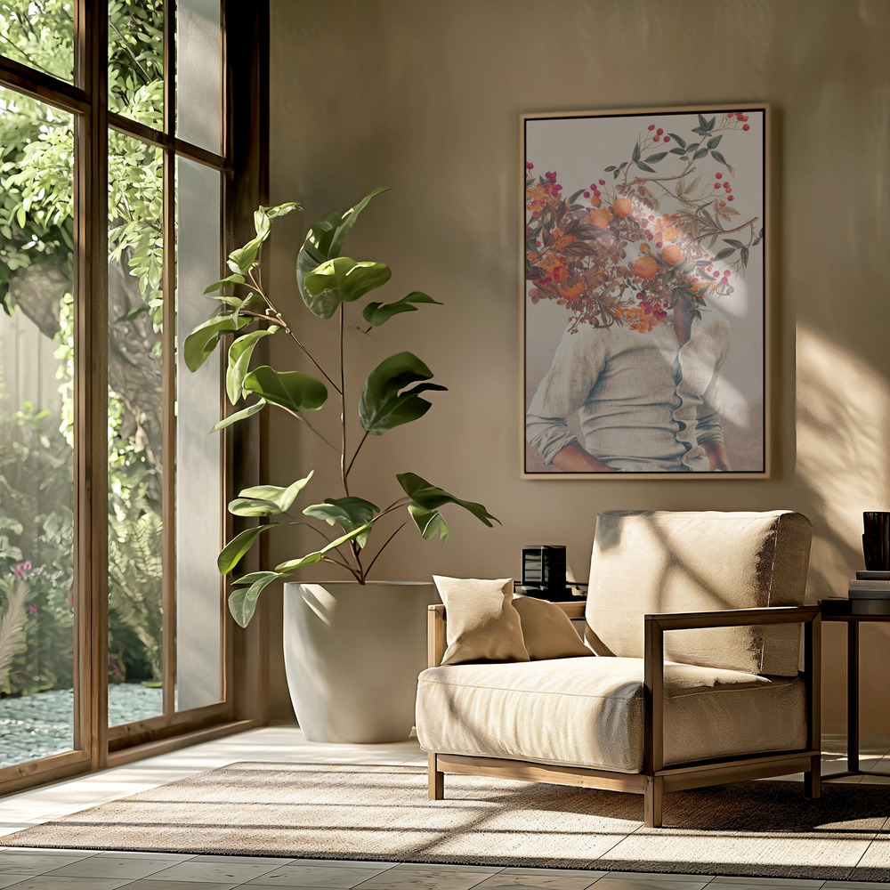 Toile - Roots Bright dans le salon
